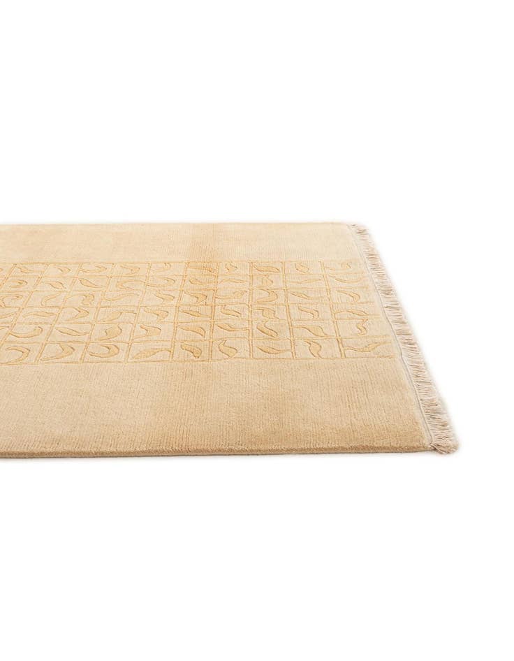 Detail image of  4' 1 x 5' 10  Hand Knotted Nepal Wool Rug