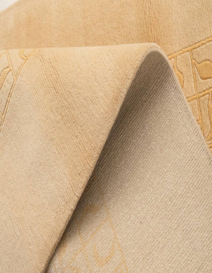 Detail image of  4' 1 x 5' 10  Hand Knotted Nepal Wool Rug