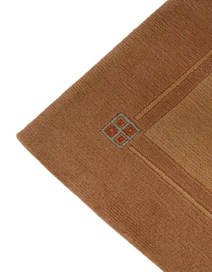 Detail image of  4' 8 x 6' 8  Hand Knotted Nepal Wool Rug