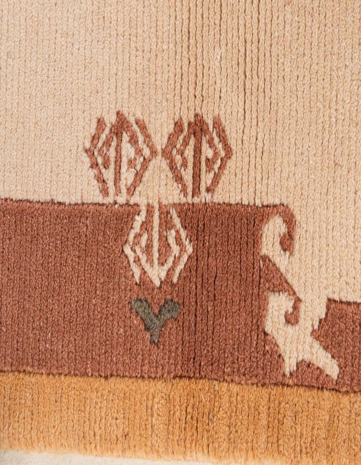 Detail image of  3' 1 x 5'  Hand Knotted Nepal Wool Rug