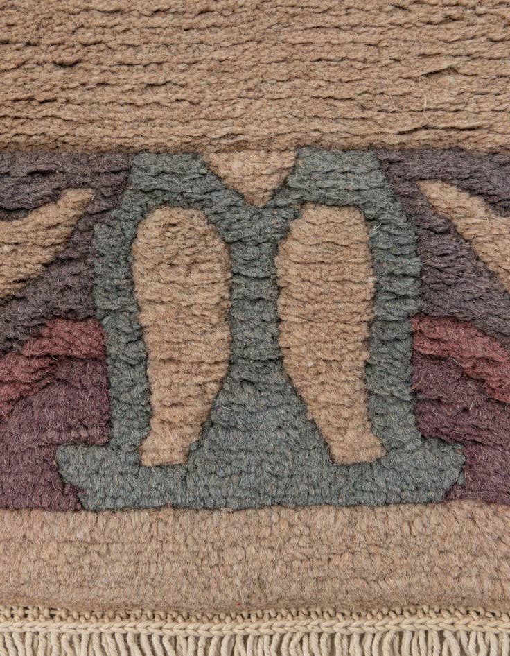 Detail image of  3' 11 x 5' 10  Hand Knotted Nepal Wool Rug