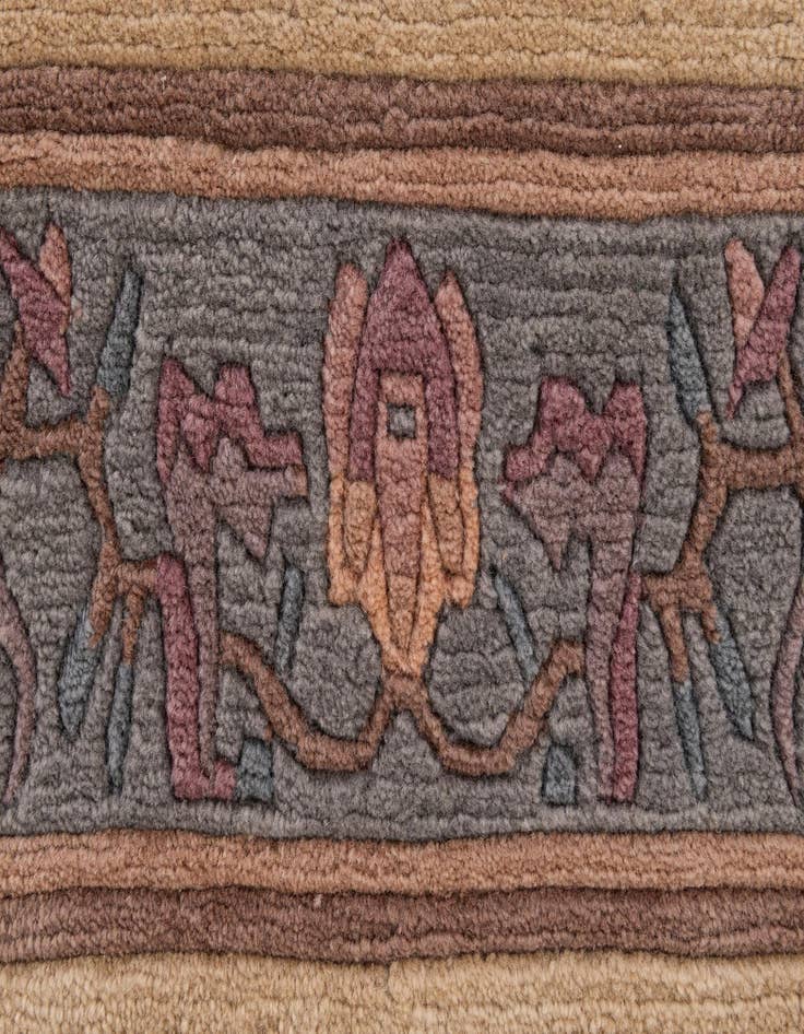 Detail image of  3' 1 x 5' 4  Hand Knotted Nepal Wool Rug