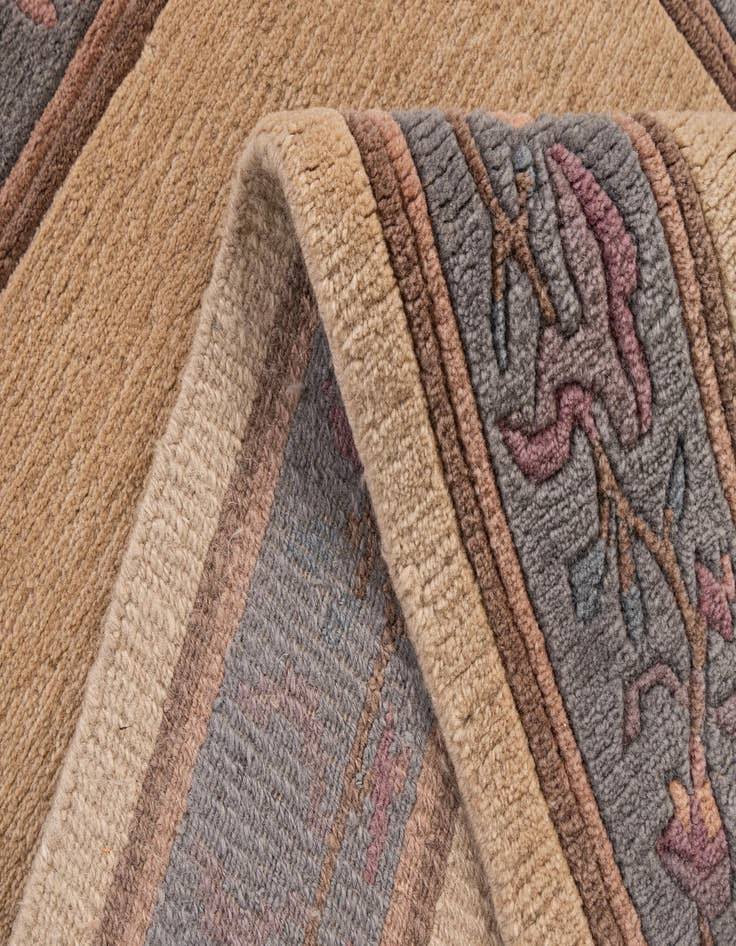 Detail image of  3' 1 x 5' 4  Hand Knotted Nepal Wool Rug