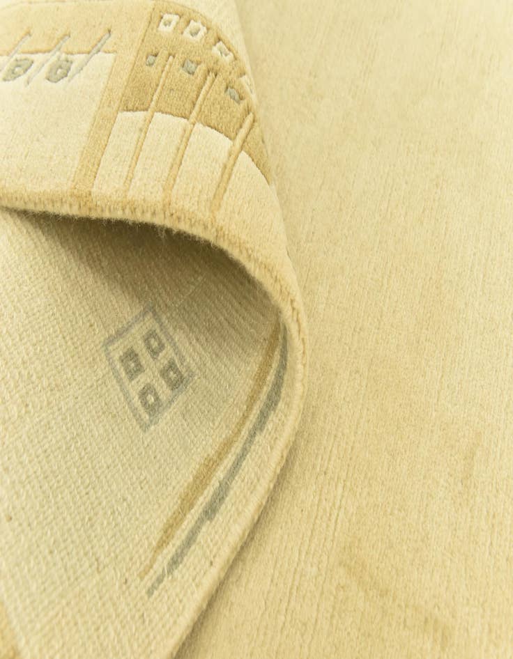 Detail image of  4' x 5' 10  Hand Knotted Nepal Wool Rug