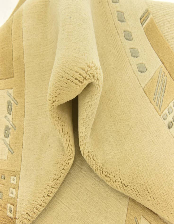 Detail image of  4' x 5' 10  Hand Knotted Nepal Wool Rug