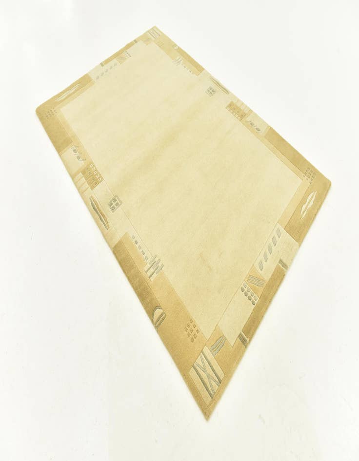 Detail image of  4' x 5' 10  Hand Knotted Nepal Wool Rug