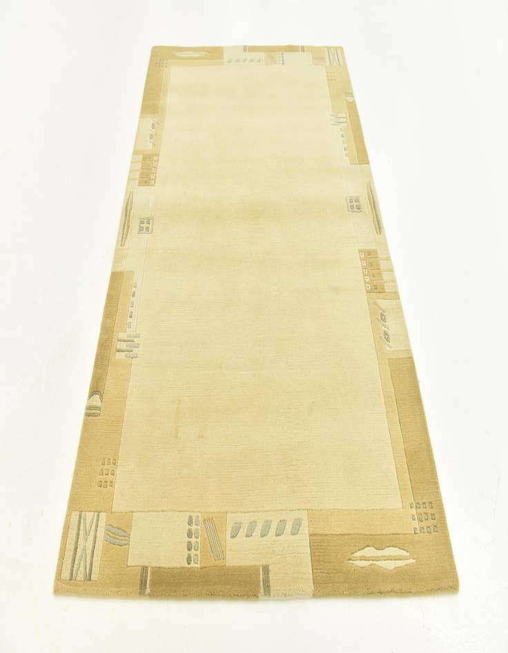 Detail image of  4' x 5' 10  Hand Knotted Nepal Wool Rug