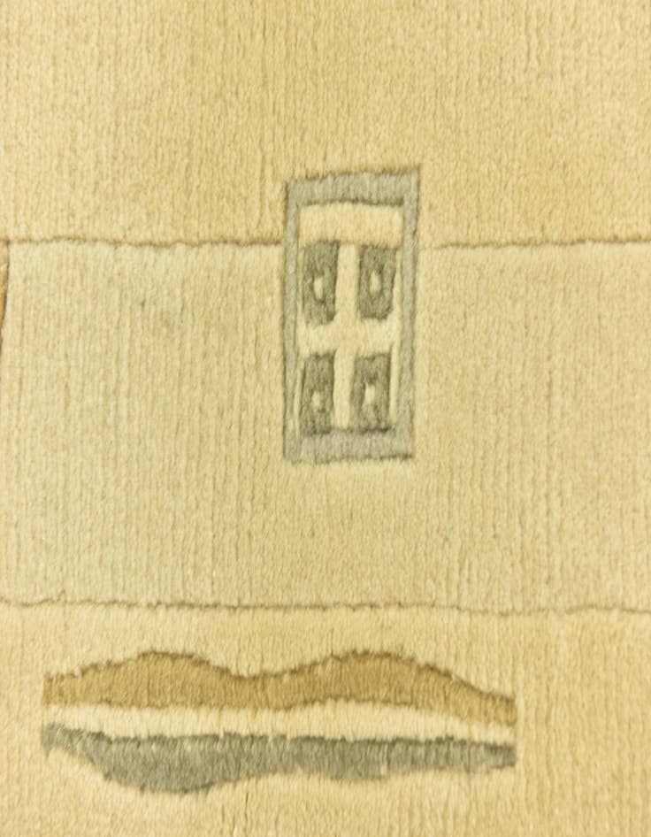 Detail image of  4' x 5' 10  Hand Knotted Nepal Wool Rug