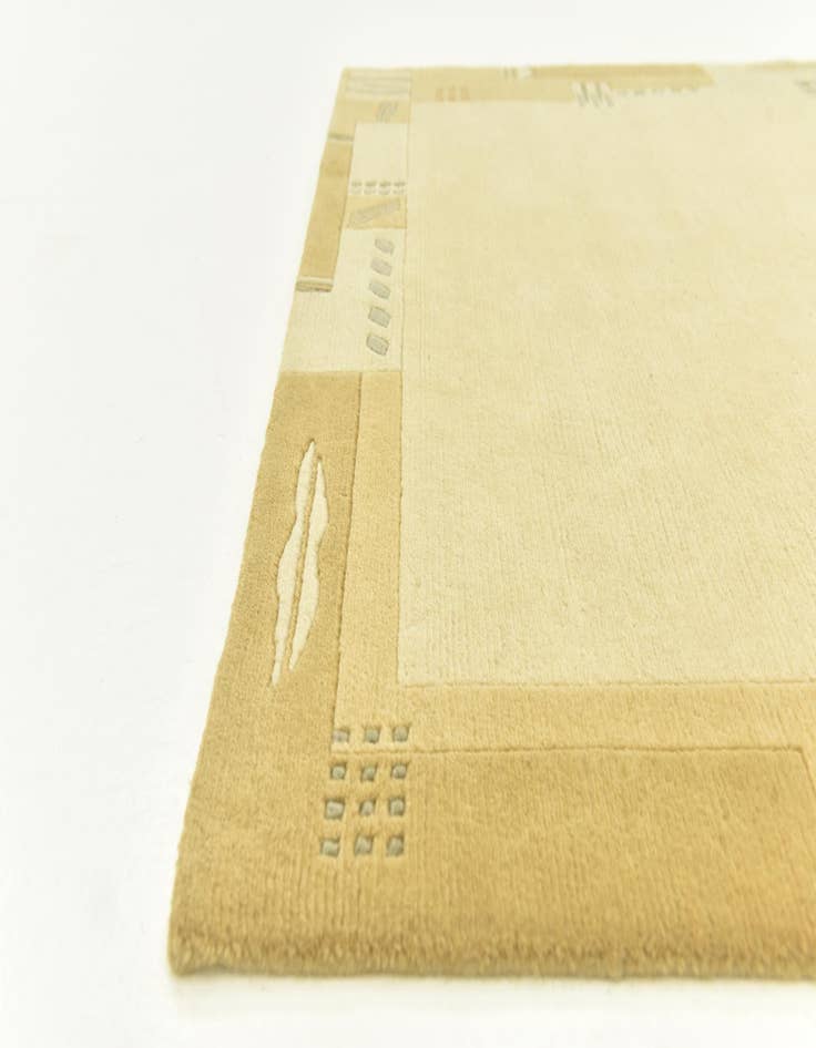 Detail image of  4' x 5' 10  Hand Knotted Nepal Wool Rug