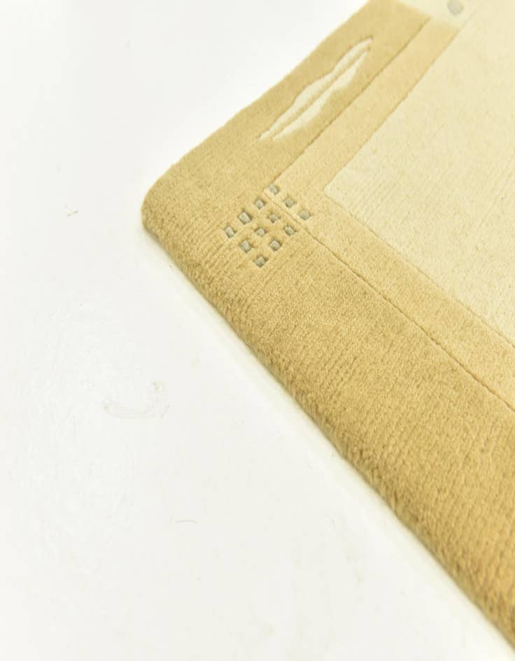 Detail image of  4' x 5' 10  Hand Knotted Nepal Wool Rug