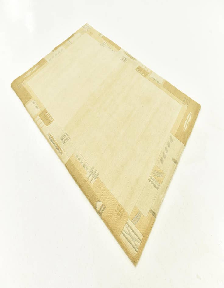 Detail image of  4' x 5' 10  Hand Knotted Nepal Wool Rug