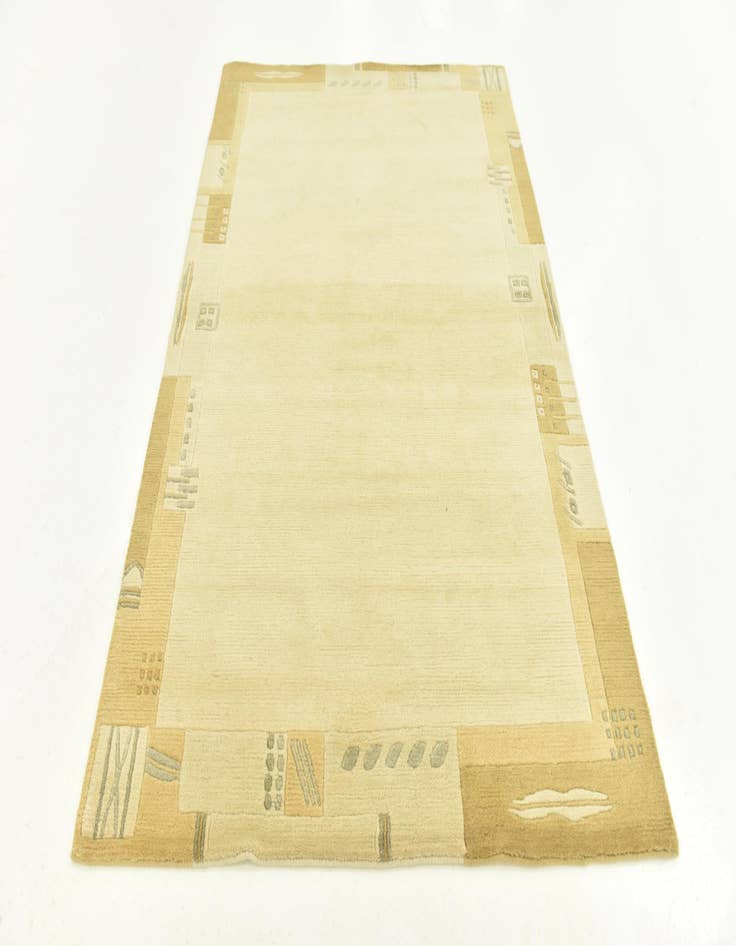 Detail image of  4' x 5' 10  Hand Knotted Nepal Wool Rug