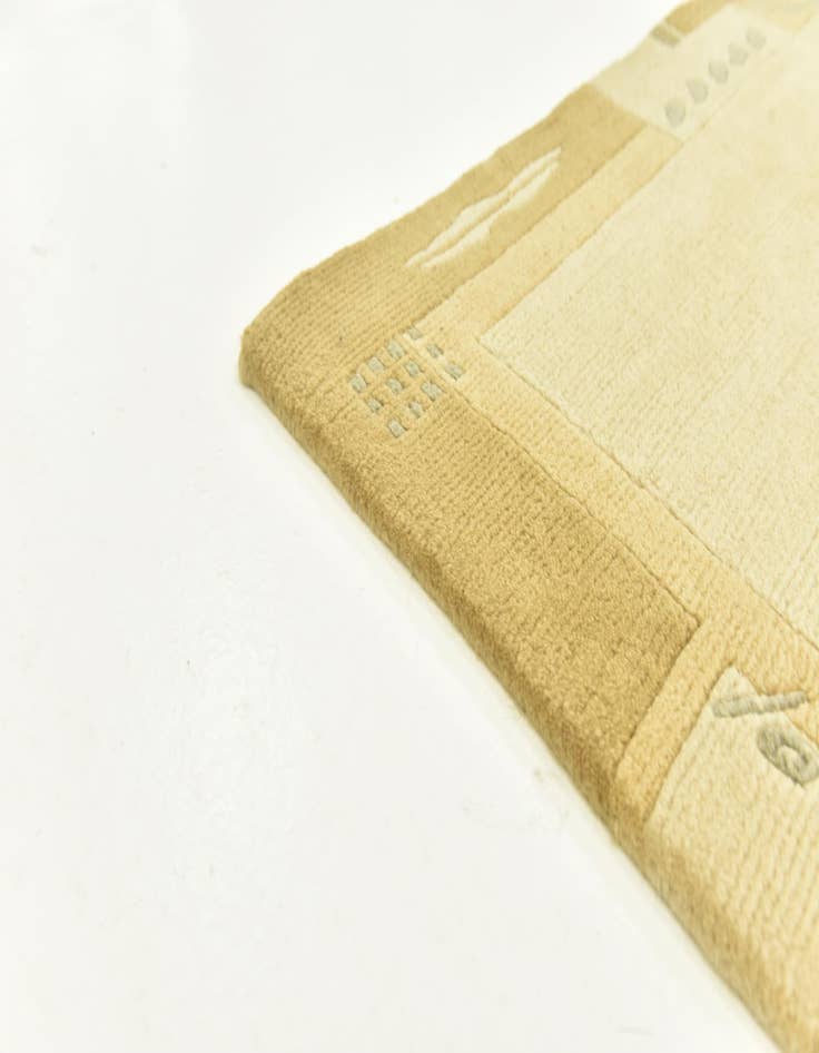 Detail image of  4' x 5' 10  Hand Knotted Nepal Wool Rug