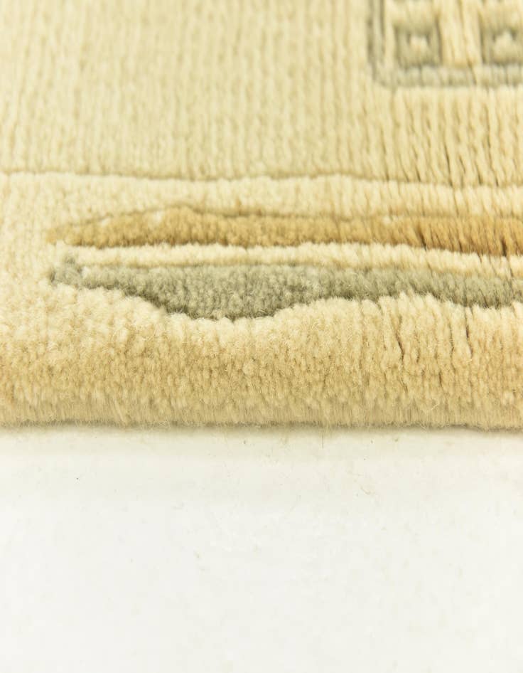 Detail image of  4' x 5' 10  Hand Knotted Nepal Wool Rug