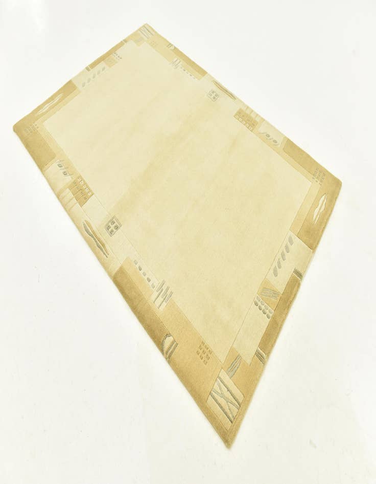 Detail image of  4' x 5' 10  Hand Knotted Nepal Wool Rug