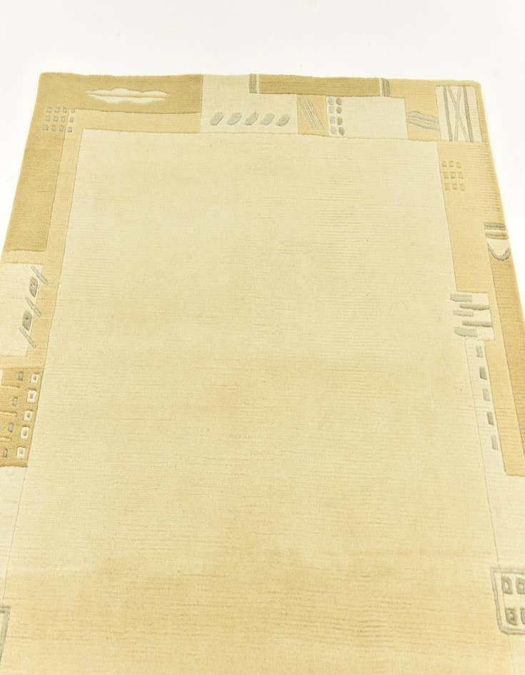 Detail image of  4' x 5' 10  Hand Knotted Nepal Wool Rug