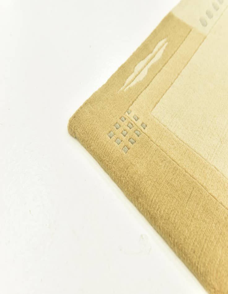 Detail image of  4' x 5' 10  Hand Knotted Nepal Wool Rug