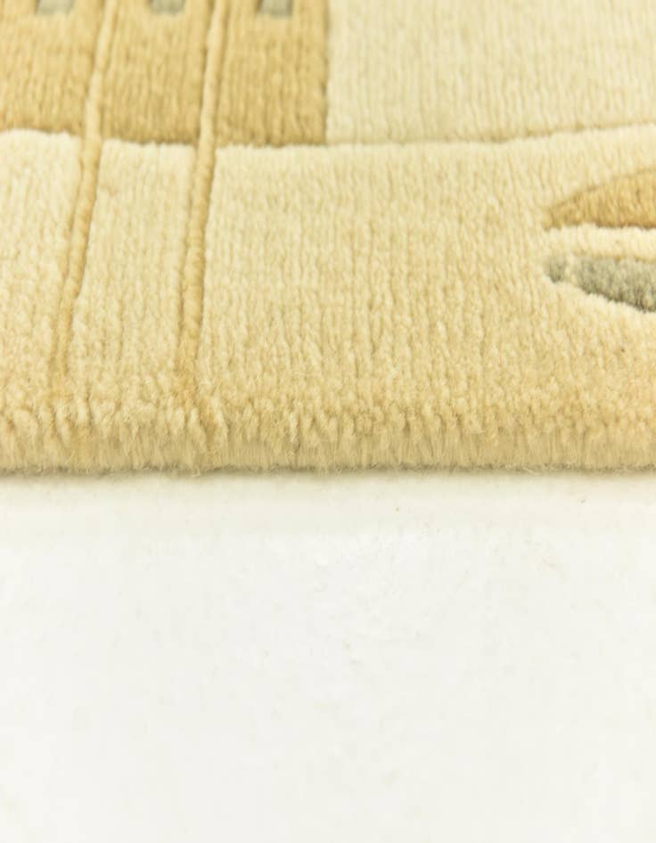 Detail image of  4' x 5' 10  Hand Knotted Nepal Wool Rug