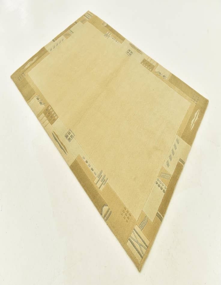 Detail image of  4' x 5' 10  Hand Knotted Nepal Wool Rug