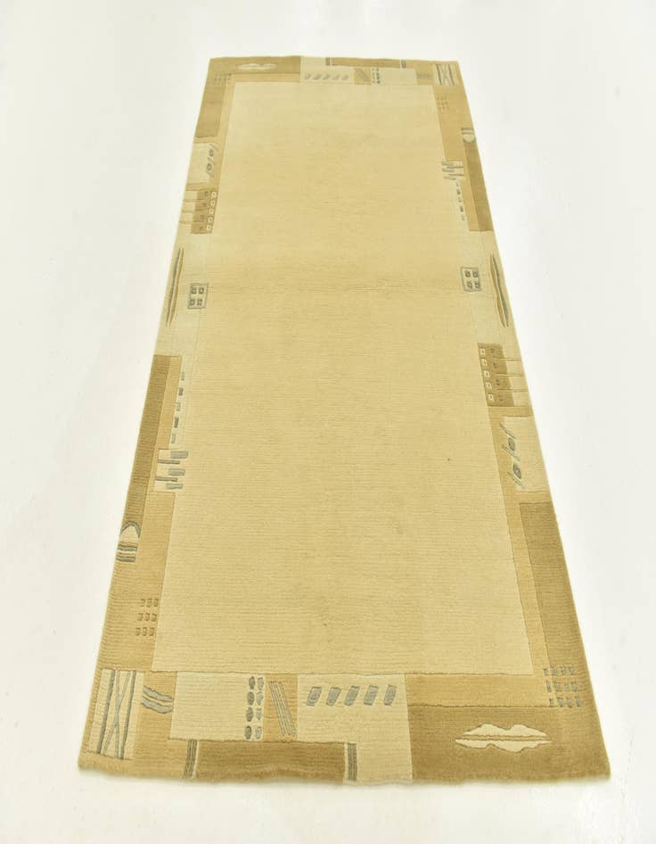 Detail image of  4' x 5' 10  Hand Knotted Nepal Wool Rug