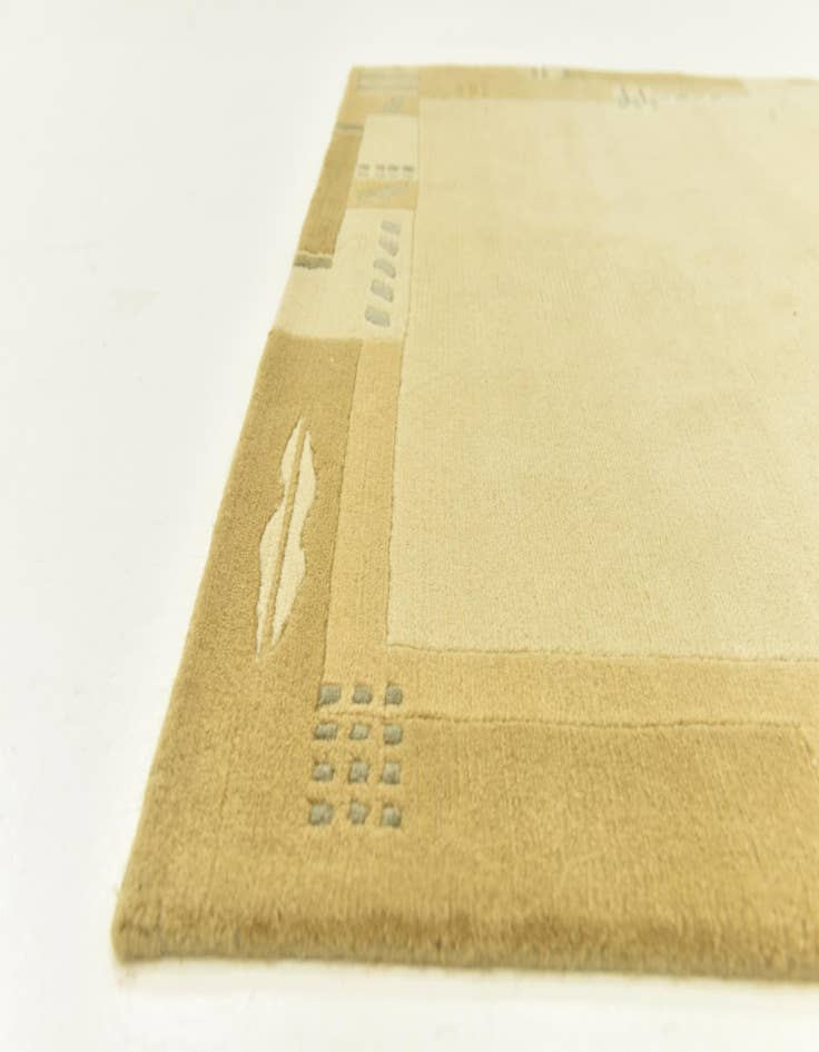 Detail image of  4' x 5' 10  Hand Knotted Nepal Wool Rug