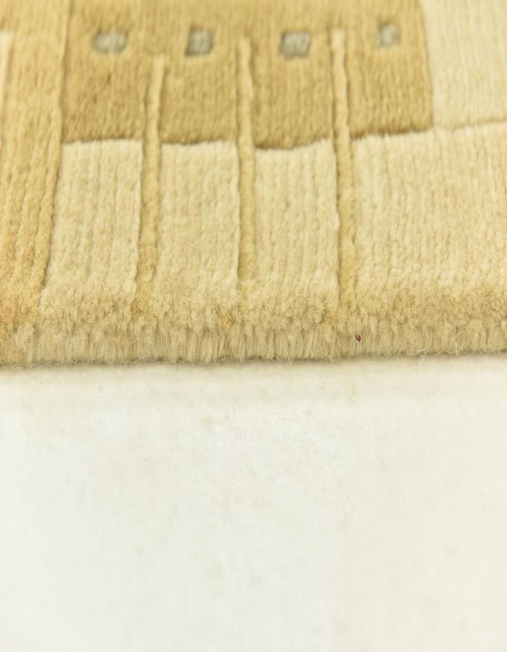 Detail image of  4' x 5' 10  Hand Knotted Nepal Wool Rug