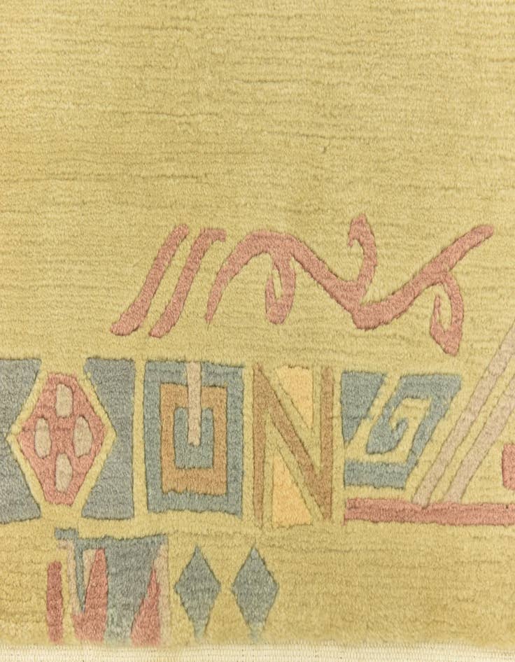 Detail image of  4' 7 x 6' 8  Hand Knotted Nepal Wool Rug