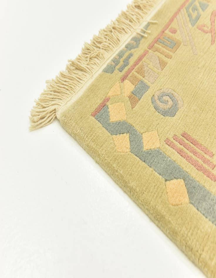 Detail image of  4' 7 x 6' 8  Hand Knotted Nepal Wool Rug