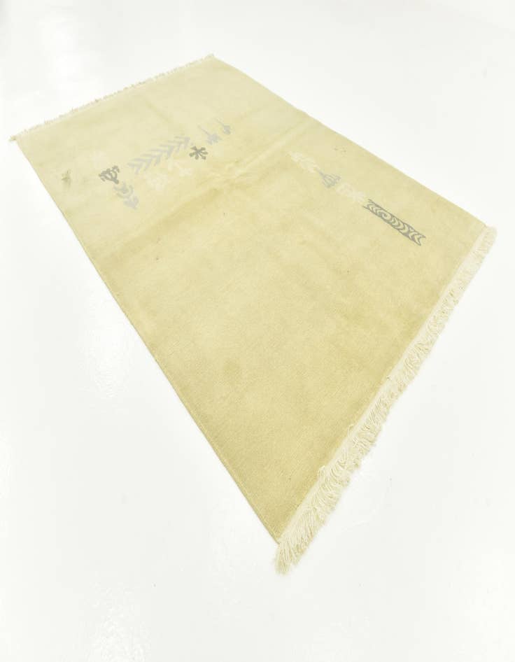 Detail image of  5' 8 x 8'  Hand Knotted Nepal Wool Rug