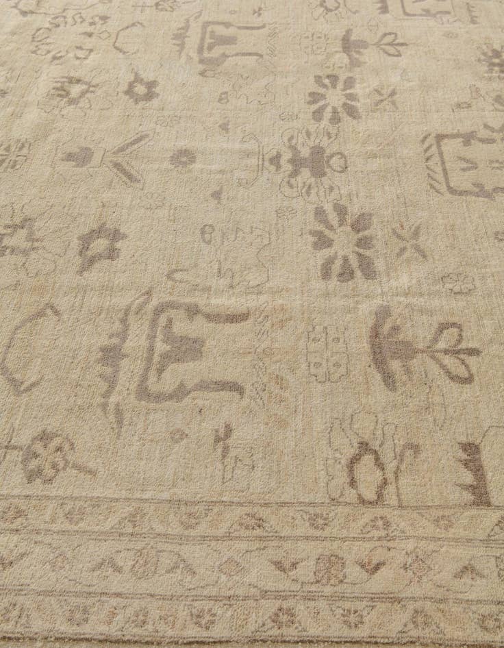 Detail image of  9' 2 x 12' 7  Hand Knotted Oushak Wool Rug