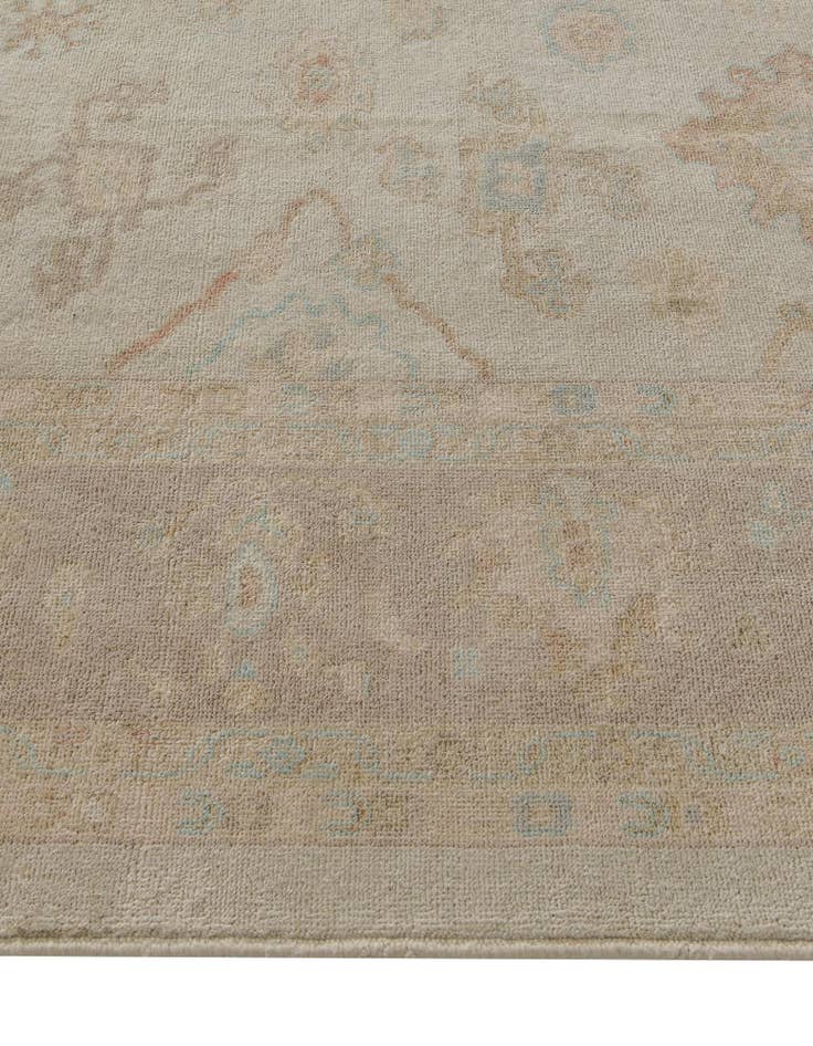 Detail image of 9' 2 x 11' 9 Hand Knotted Oushak Wool Rug