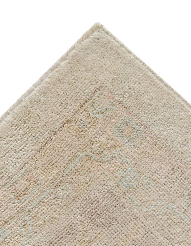 Detail image of 9' 2 x 11' 9 Hand Knotted Oushak Wool Rug