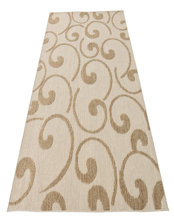 Detail image of  5' 4 x 7' 7  Washable Modern Indoor / Outdoor Rug