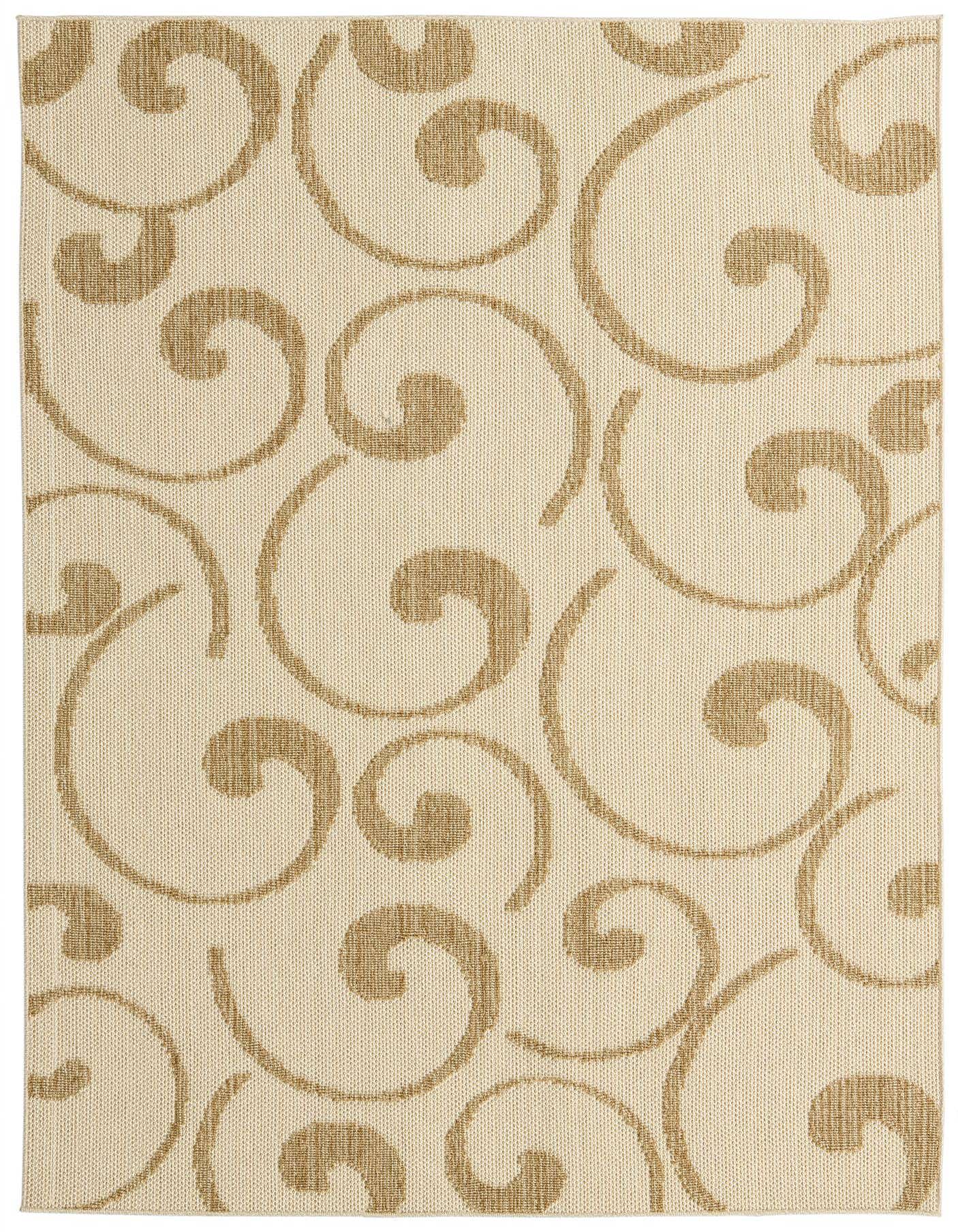 Primary image  5' 4 x 7' 7  Washable Modern Indoor / Outdoor Rug