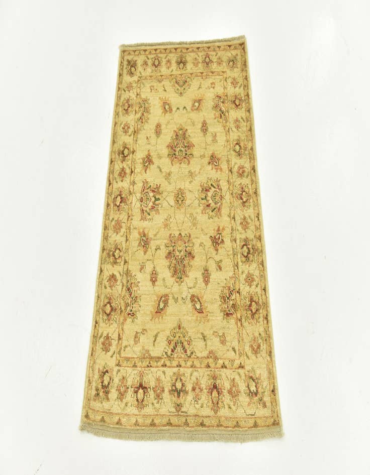 Detail image of  2' 8 x 4'  Hand Knotted Peshawar Ziegler Rug