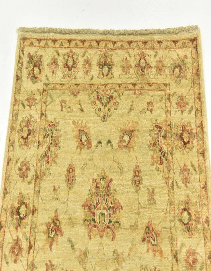 Detail image of  2' 8 x 4'  Hand Knotted Peshawar Ziegler Rug