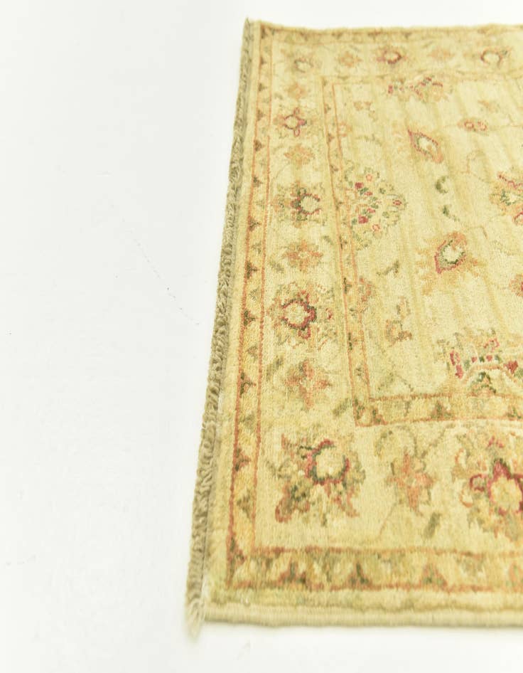 Detail image of  2' 8 x 4'  Hand Knotted Peshawar Ziegler Rug