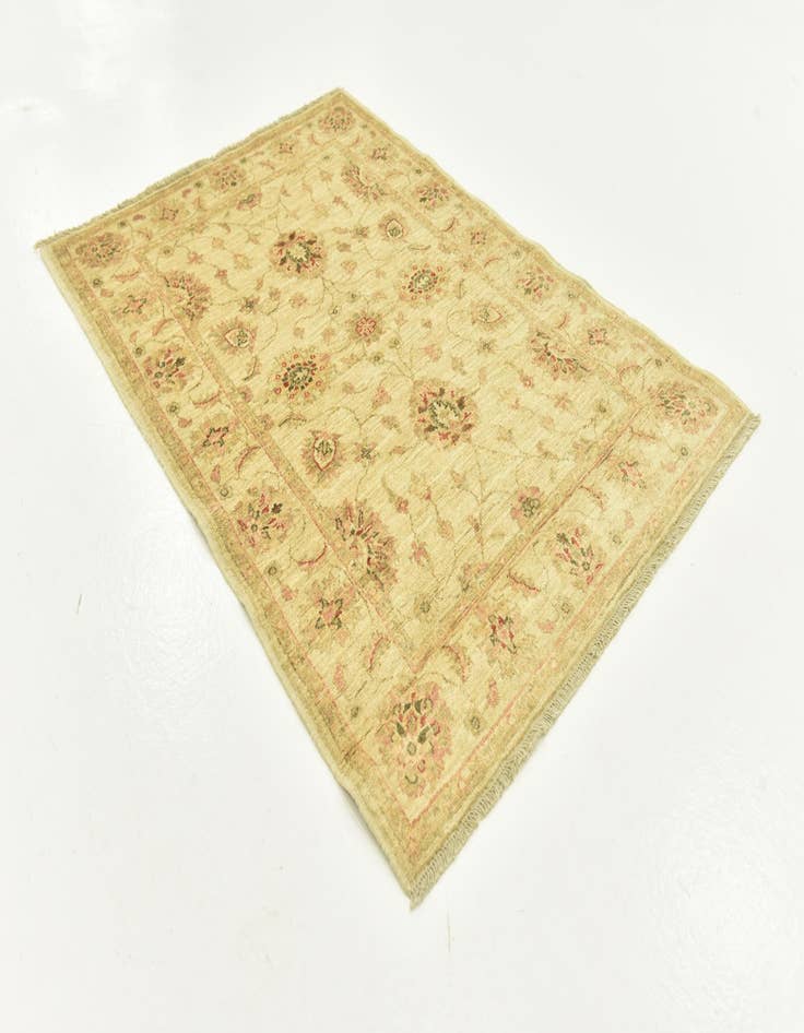 Detail image of  3' 5 x 4' 9  Hand Knotted Peshawar Ziegler Rug