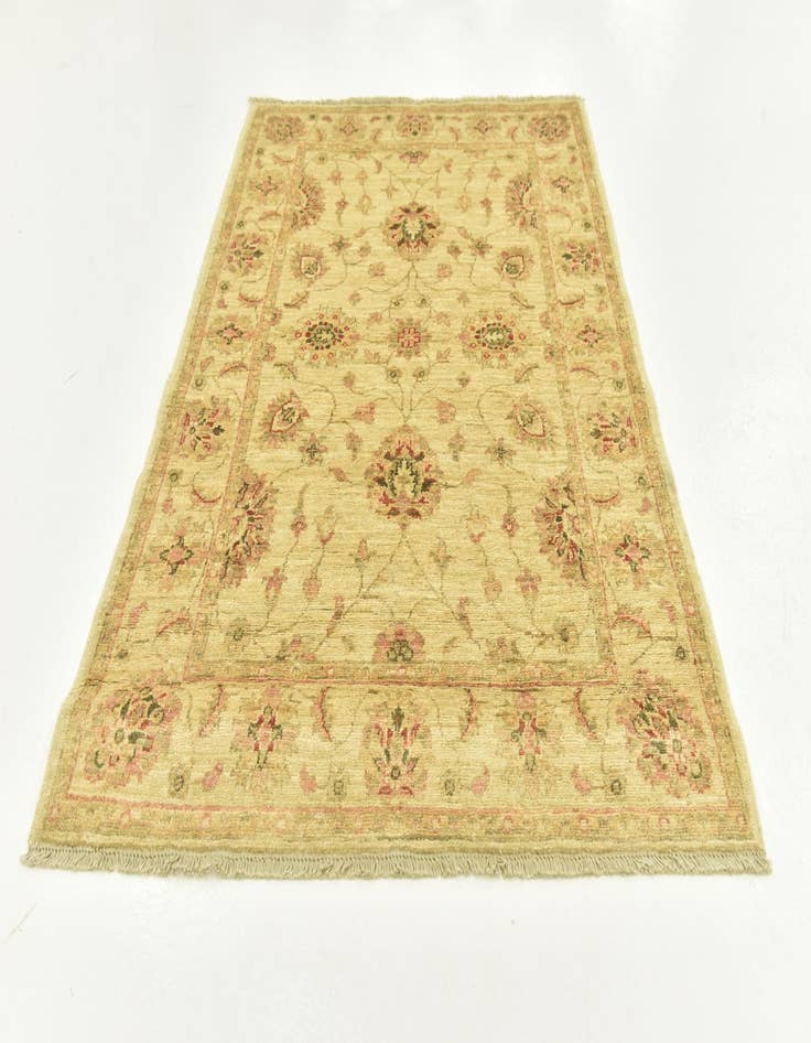 Detail image of  3' 5 x 4' 9  Hand Knotted Peshawar Ziegler Rug