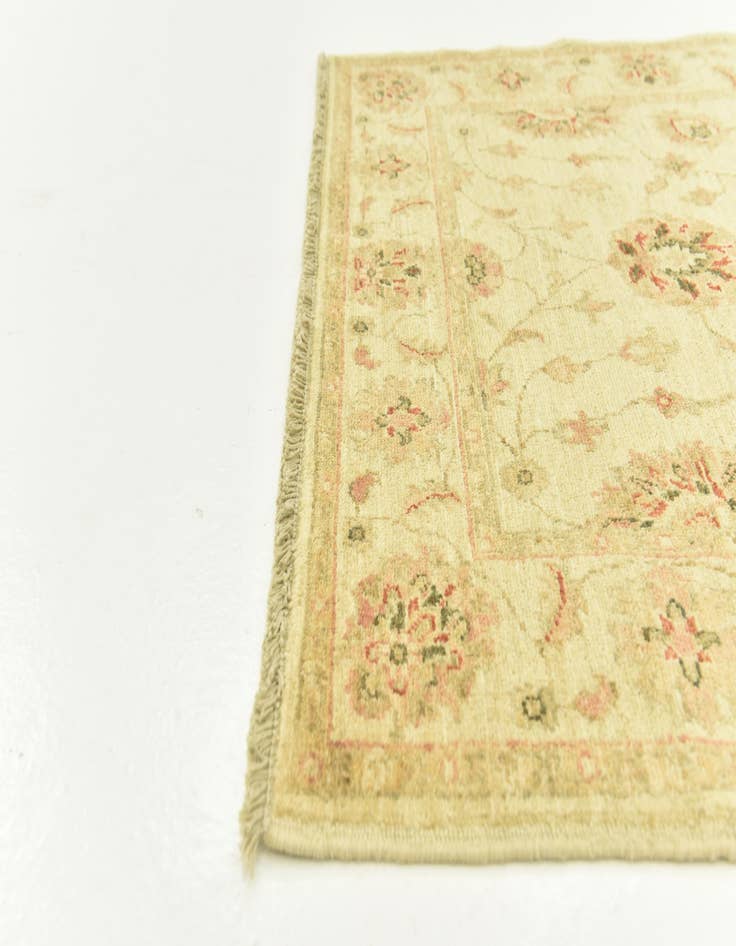 Detail image of  3' 5 x 4' 9  Hand Knotted Peshawar Ziegler Rug