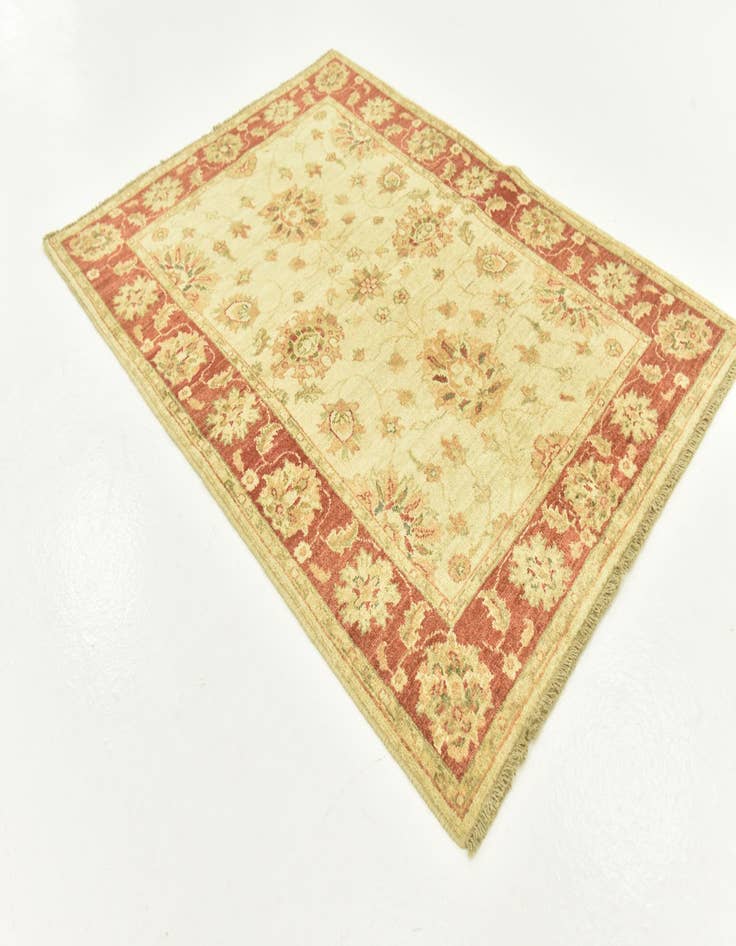 Detail image of  3' 6 x 4' 9  Hand Knotted Peshawar Ziegler Rug