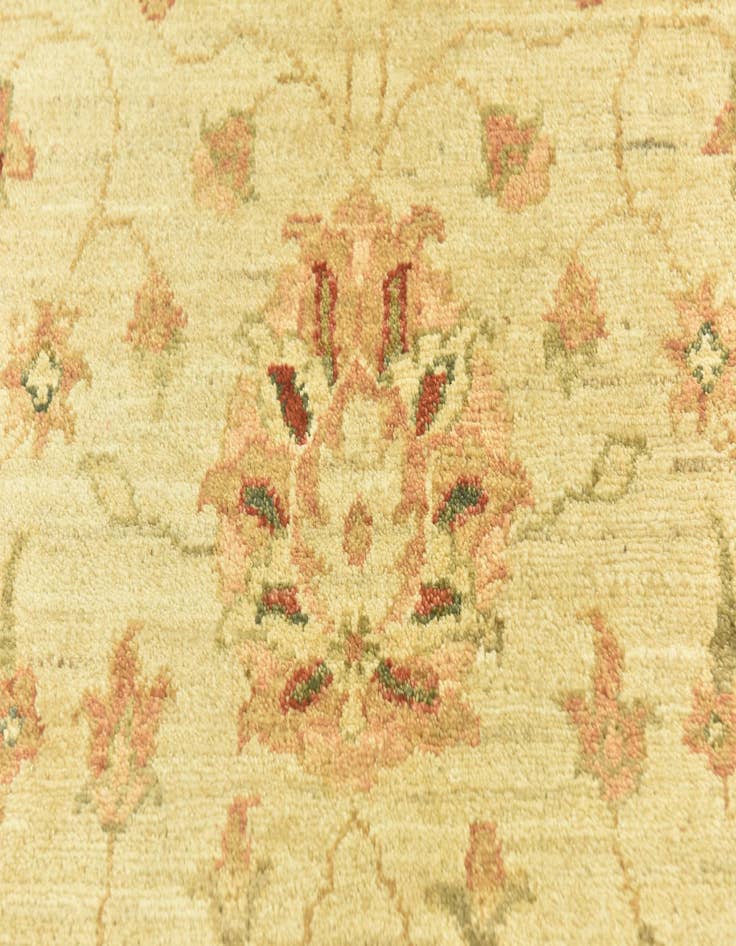 Detail image of  3' 6 x 4' 9  Hand Knotted Peshawar Ziegler Rug