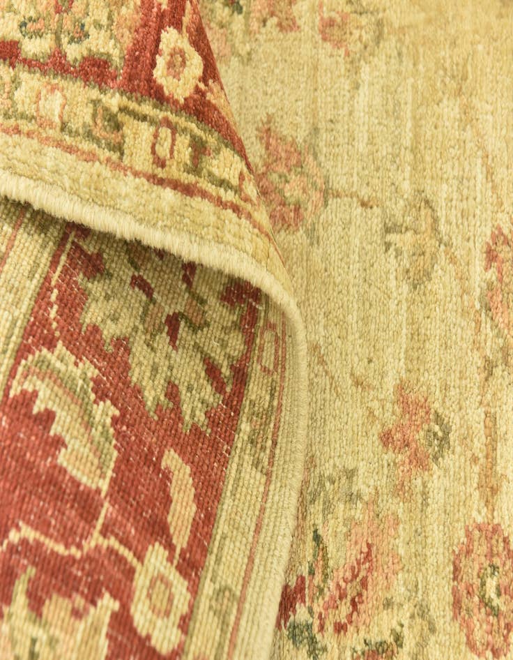 Detail image of  3' 6 x 4' 9  Hand Knotted Peshawar Ziegler Rug
