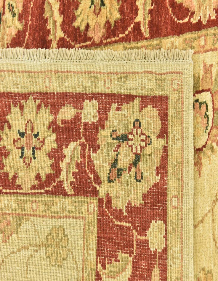 Detail image of  3' 6 x 4' 10  Hand Knotted Peshawar Ziegler Rug