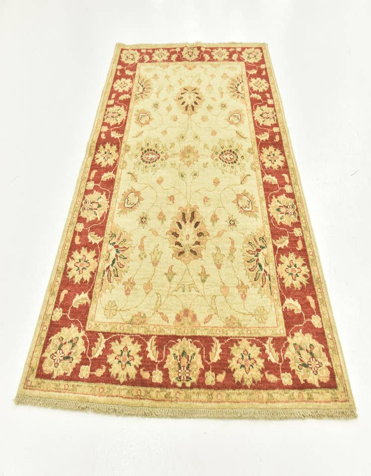 Detail image of  3' 6 x 4' 10  Hand Knotted Peshawar Ziegler Rug