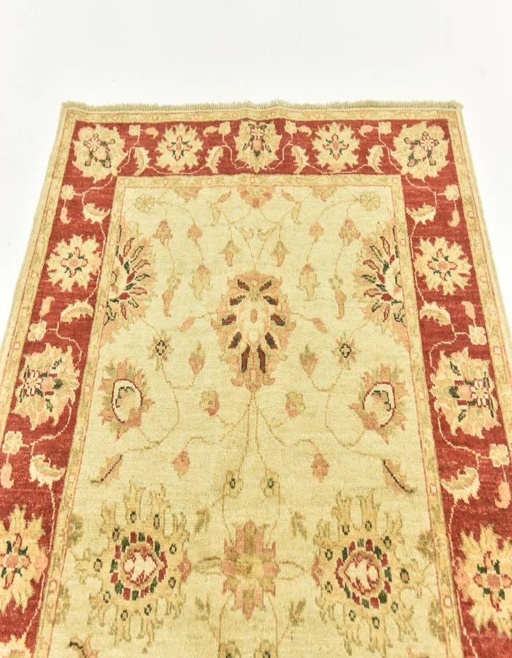 Detail image of  3' 6 x 4' 10  Hand Knotted Peshawar Ziegler Rug