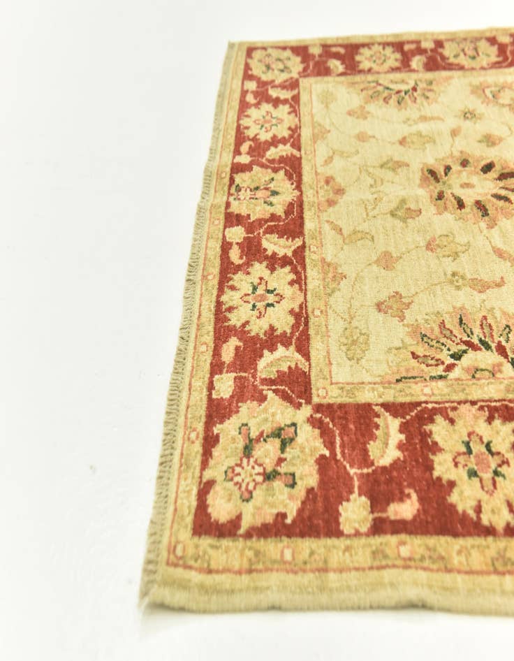 Detail image of  3' 6 x 4' 10  Hand Knotted Peshawar Ziegler Rug