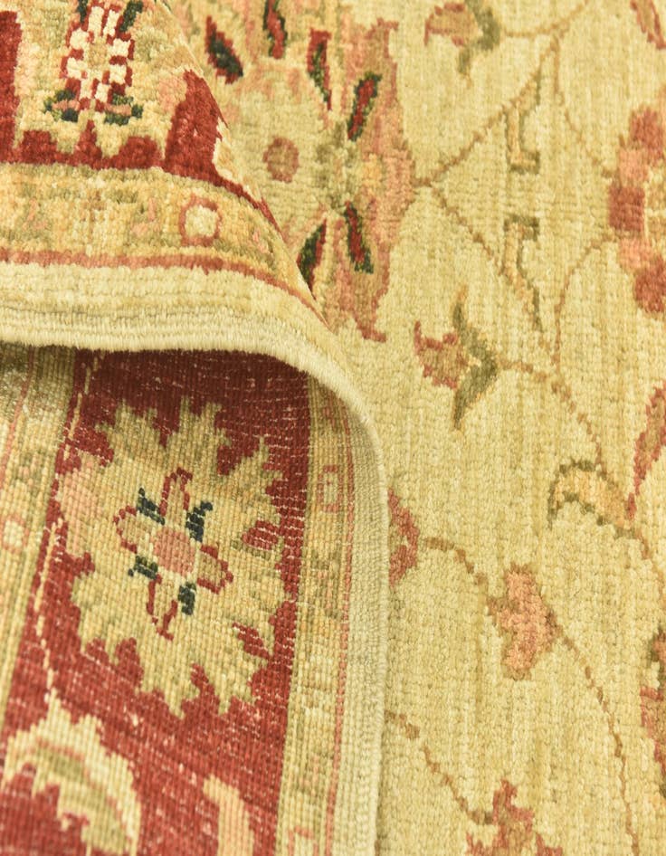 Detail image of  3' 6 x 4' 10  Hand Knotted Peshawar Ziegler Rug