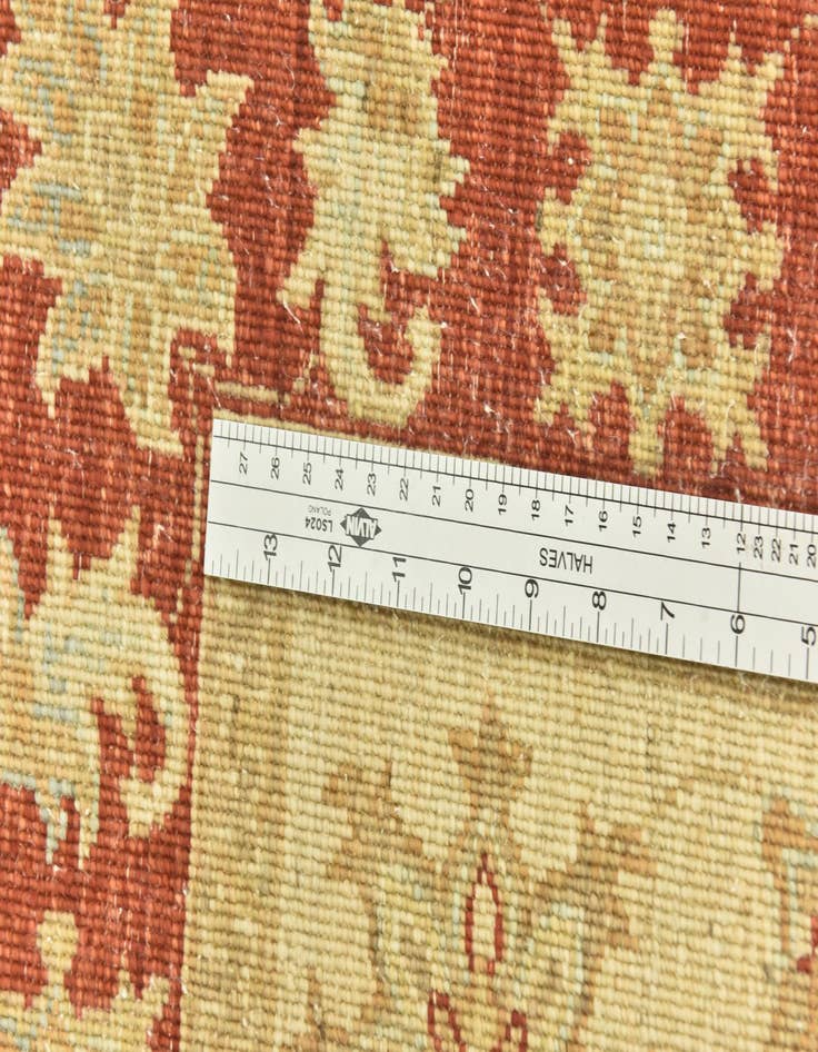 Detail image of  3' 3 x 4' 11  Hand Knotted Peshawar Ziegler Rug