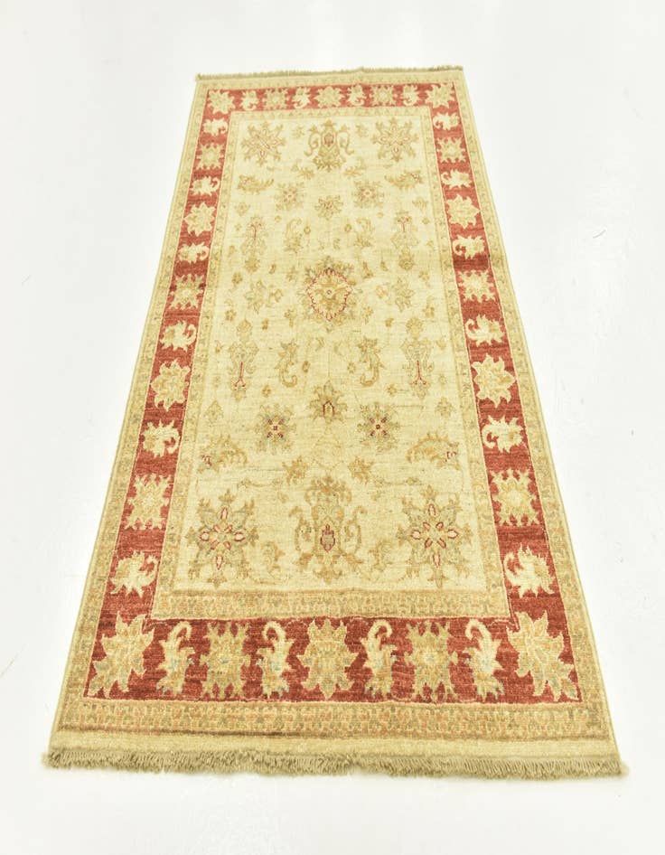 Detail image of  3' 3 x 4' 11  Hand Knotted Peshawar Ziegler Rug